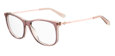Premium Women Moschino Love Model Eyeglasses: MOL589 - Pink- SpecSMART Eye Clinic (Diagonal View)